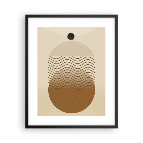 Poster in cornice nera - Sull'origine delle figure geometriche - 40x50 cm