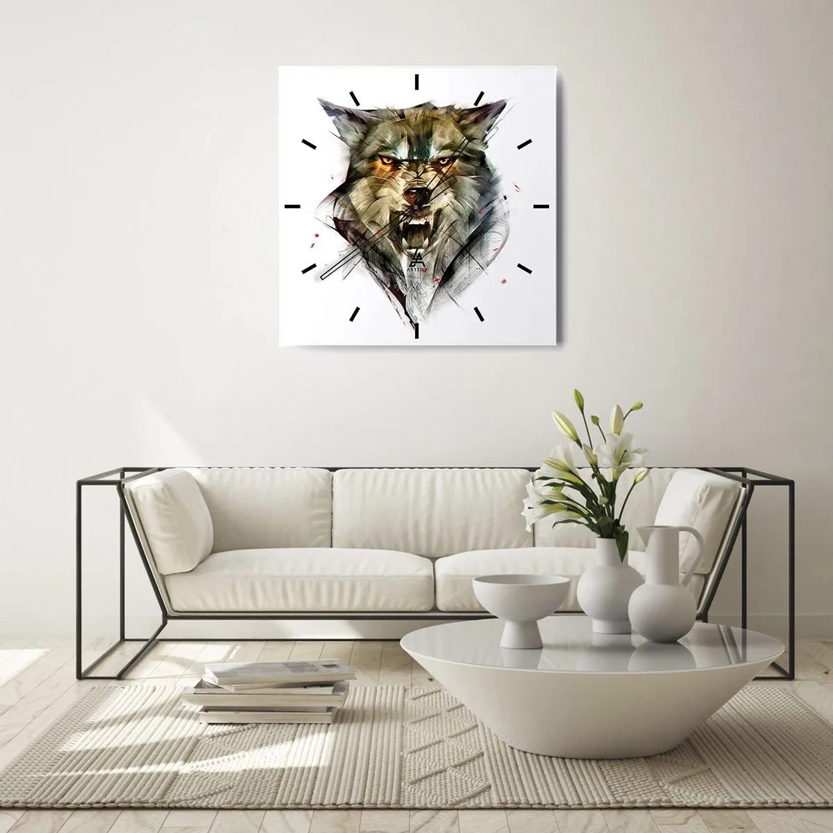 Orologio da parete - Orologio in Vetro - Non si passa! - 40x40 cm