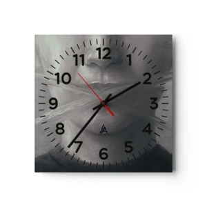 Orologio da parete - Orologio in Vetro - Neanche una parola - 30x30 cm