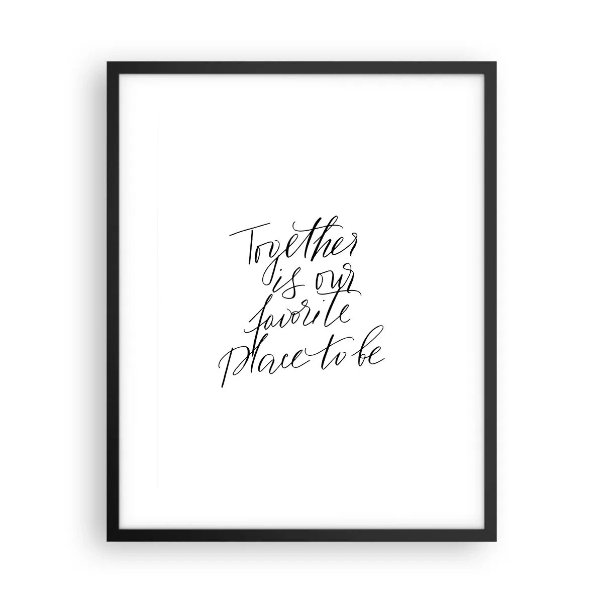 Poster in cornice nera - Anche tu lo senti? - 40x50 cm