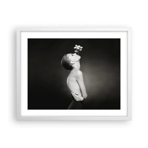 Poster in cornice bianca - Eleganza eccentrica - 50x40 cm