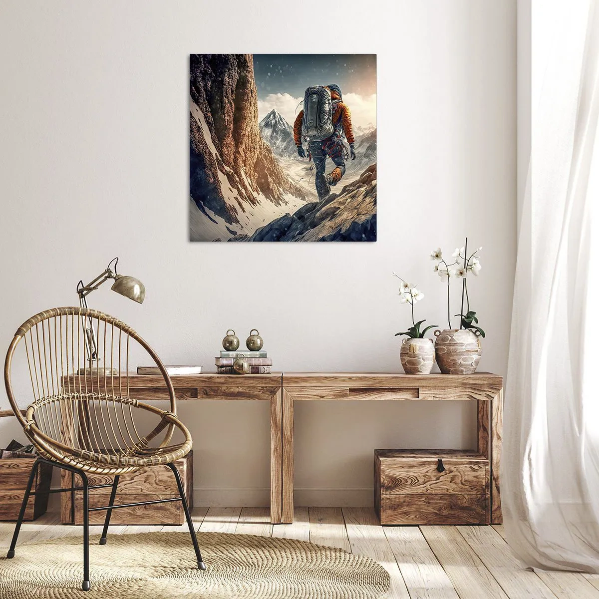 Quadro su tela - Stampe su Tela - Guerriero solitario - 70x70 cm