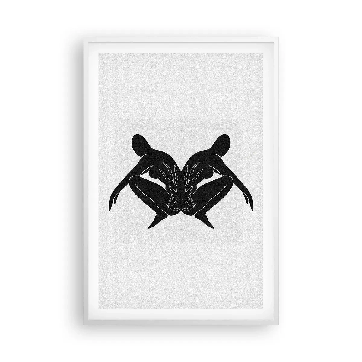 Poster in cornice bianca - Anima comune - 61x91 cm