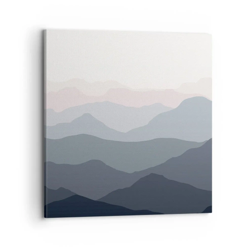 Quadro su tela - Stampe su Tela - Le onde dei monti - 70x70 cm