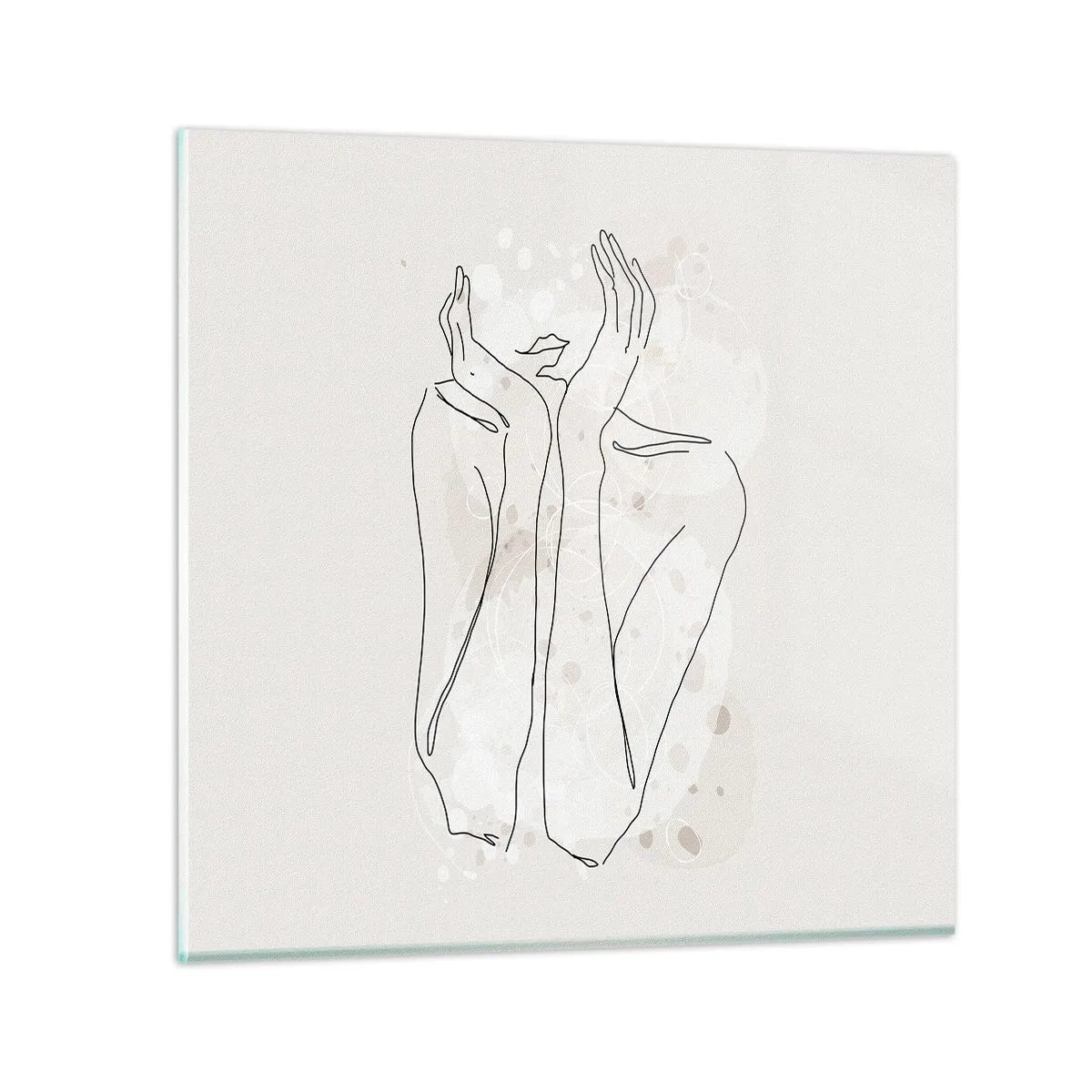 Quadro su vetro - Attimo sognante - 50x50 cm