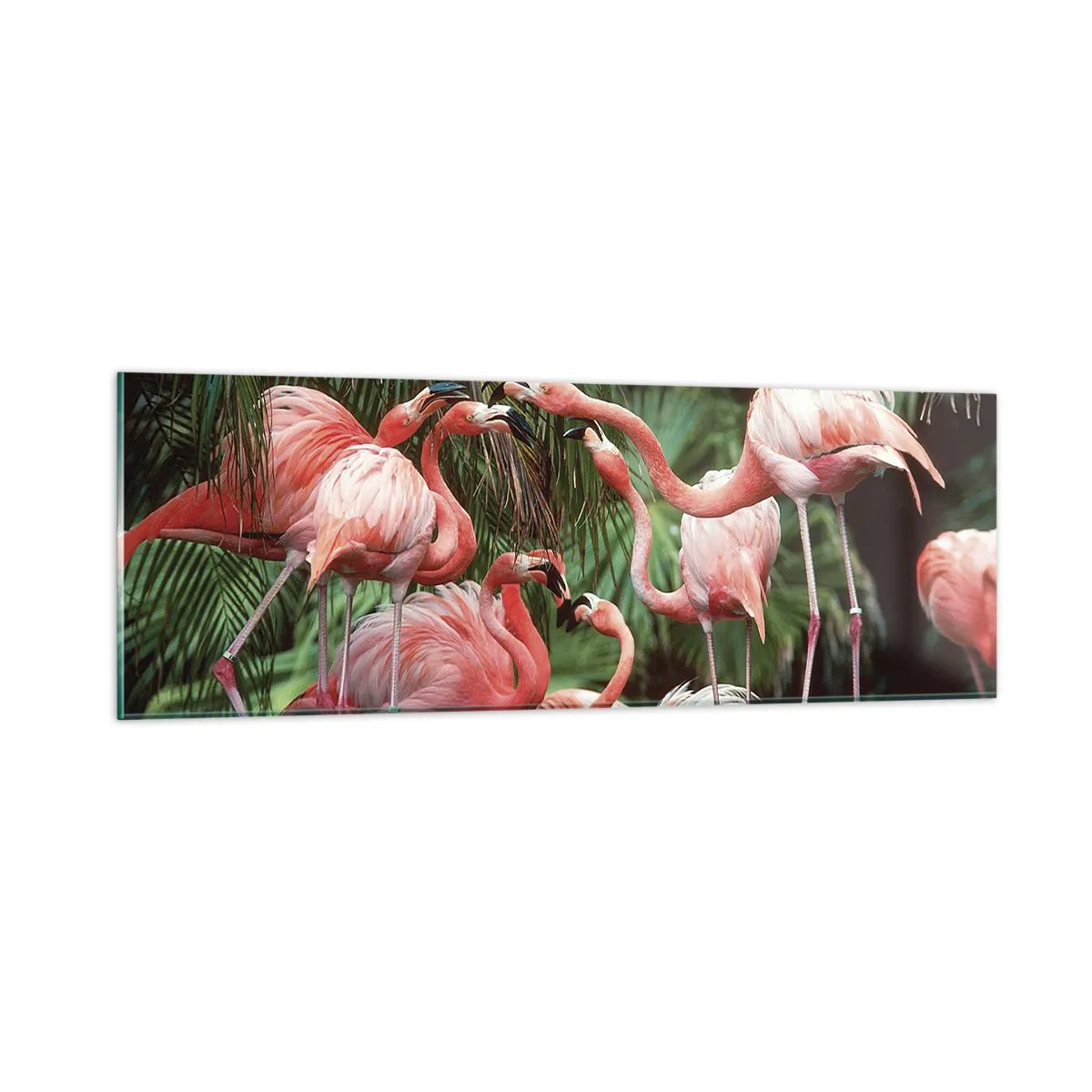 Quadro su vetro - Pettegolezzi pomeridiani - 90x30 cm