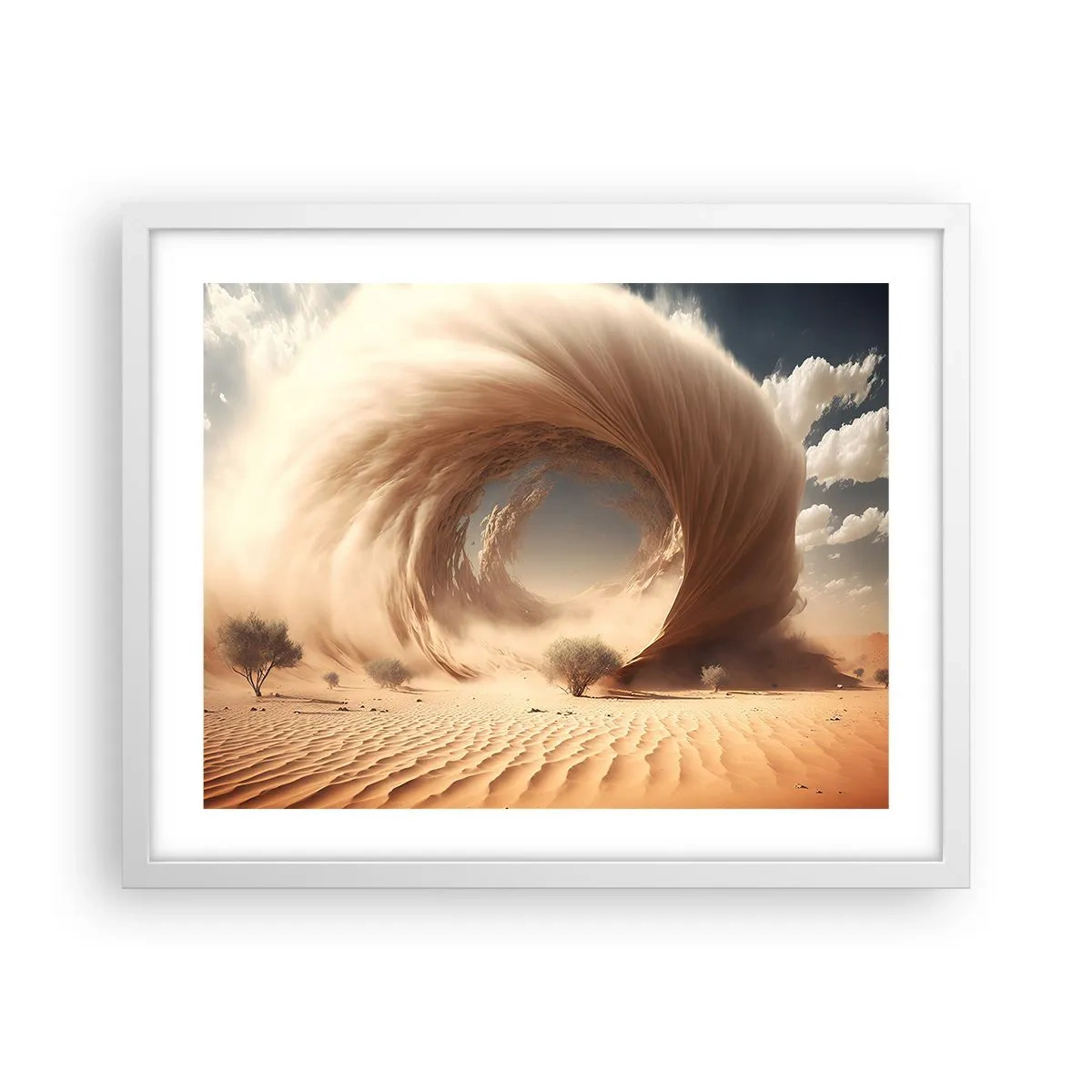 Poster in cornice bianca - Il portale è aperto - 50x40 cm