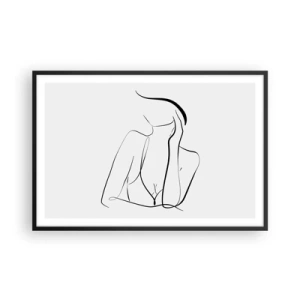 Poster in cornice nera - Sull'onda dei sogni - 91x61 cm