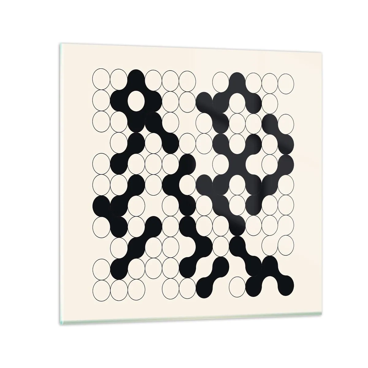 Quadro su vetro - Gioco cinese: variazione - 70x70 cm