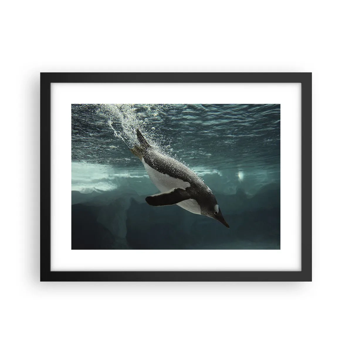 Poster in cornice nera - Benvenuto nel mio mondo - 40x30 cm