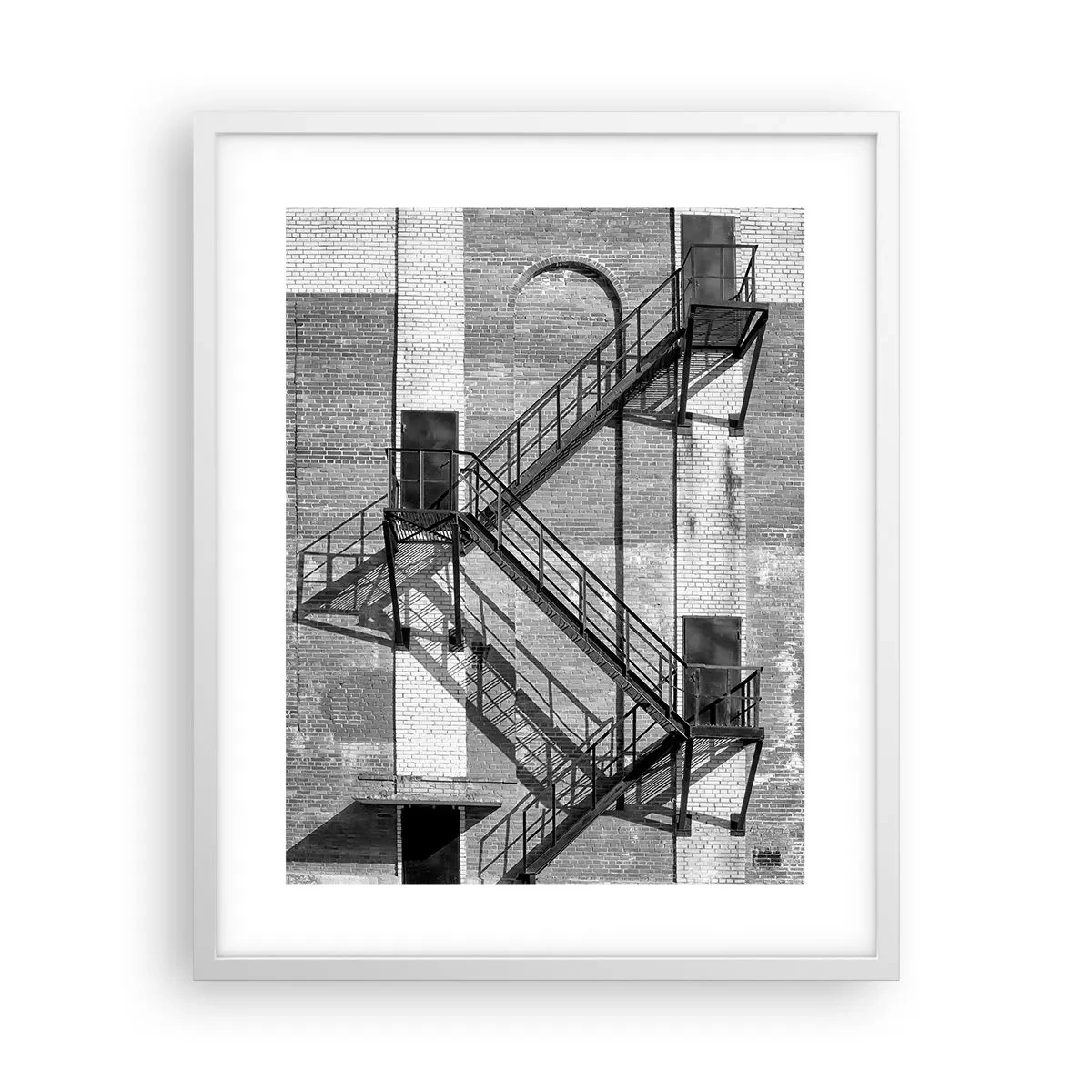 Poster in cornice bianca - Stile industriale - 40x50 cm