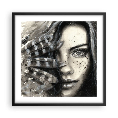 Poster in cornice nera - Bellezza selvaggia - 50x50 cm