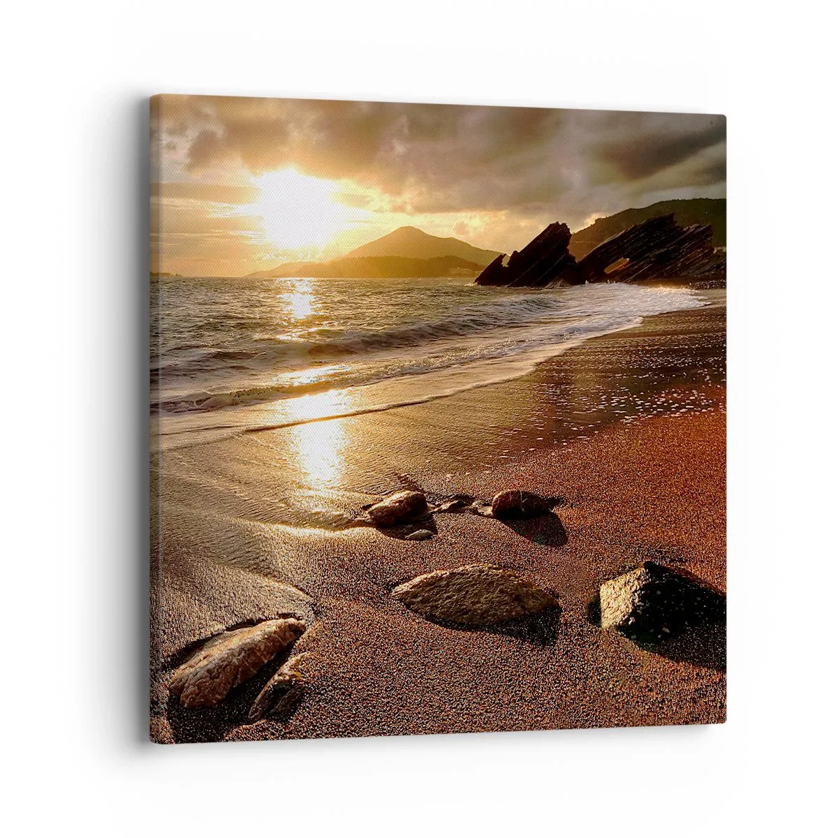 Quadro su tela - Stampe su Tela - Seguendo il sole verso le colline - 40x40 cm