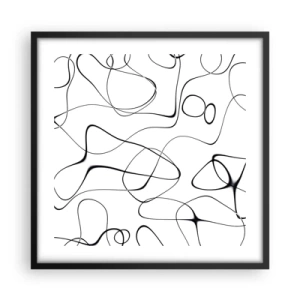 Poster in cornice nera - Strade della vita, eventi del destino - 50x50 cm