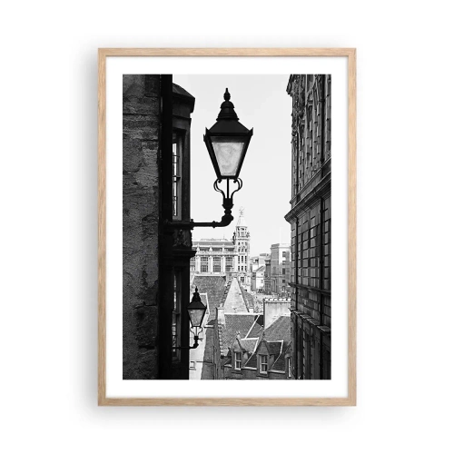 Poster in cornice rovere chiaro - Il racconto di Edimburgo - 50x70 cm