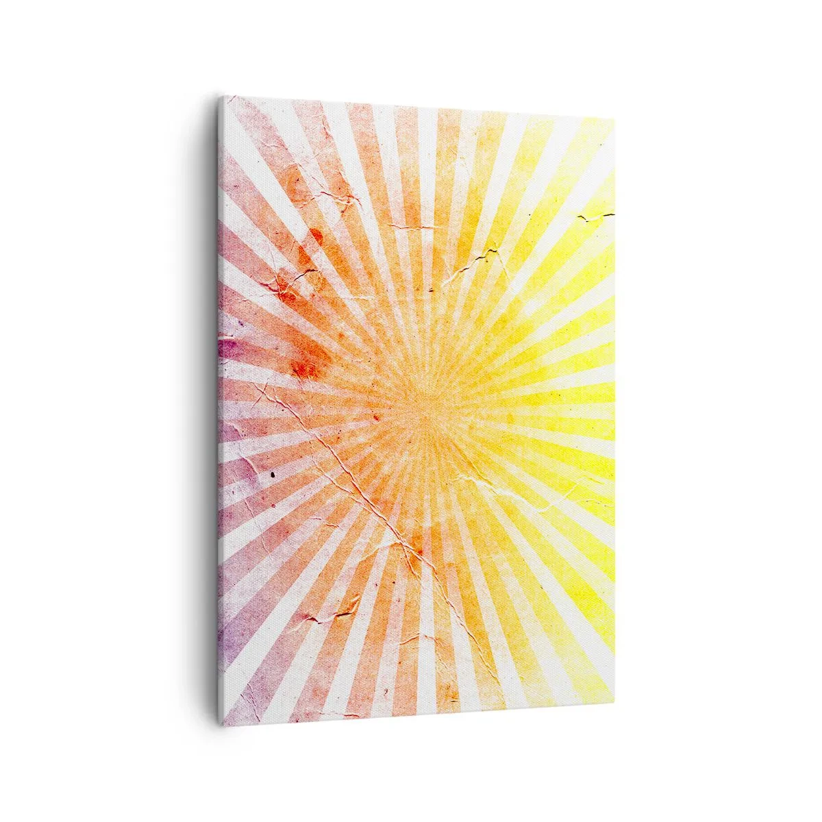 Quadro su tela - Stampe su Tela - Raggi di sole nelle tonalità dell'arancione e del giallo - 50x70cm - Albe e tramonti - Decorazione murale moderna per soggiorno e camera da letto ARTTOR