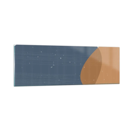 Quadro su vetro - Ovali e influenze - 90x30 cm