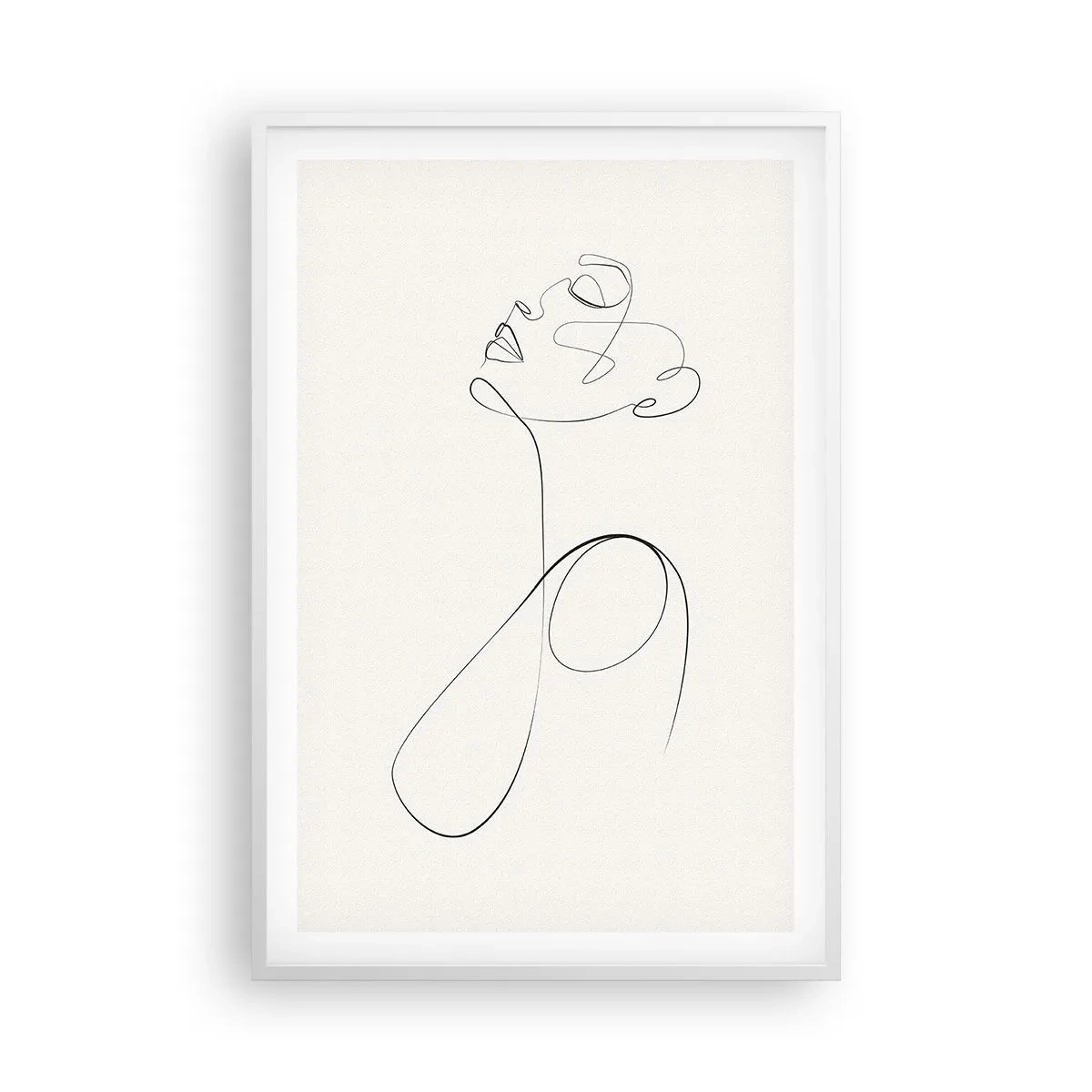 Poster in cornice bianca - Avvolta nei sogni - 61x91 cm