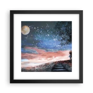 Poster in cornice nera - Lo spettacolo delle stelle - 30x30 cm