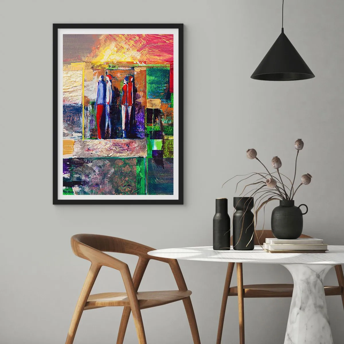 Poster in cornice nera - Relazioni ed emozioni - 30x40 cm