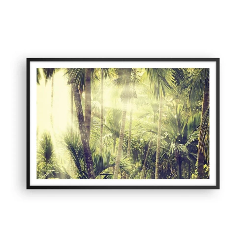 Poster in cornice nera - Nell'afa verde - 91x61 cm