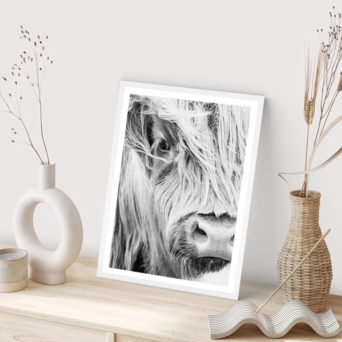 Poster in cornice bianca - Selvaticità scozzese - 70x100 cm