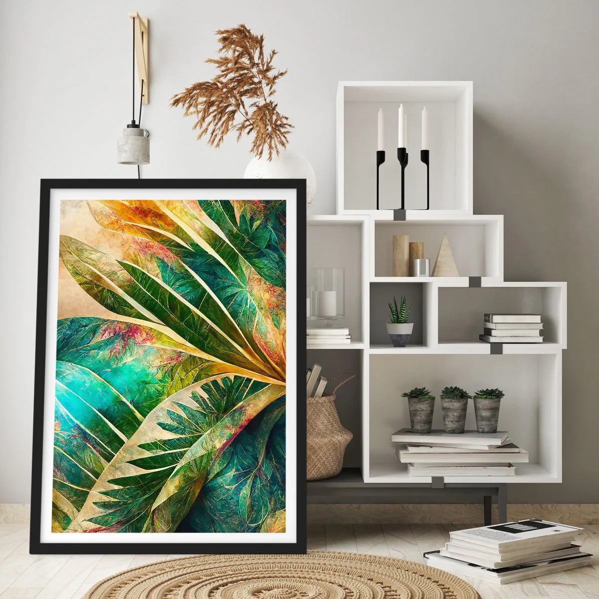 Poster in cornice nera - I colori dei tropici - 40x50 cm
