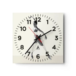 Orologio da parete - Orologio in Vetro - Nel teatro del mondo - 40x40 cm