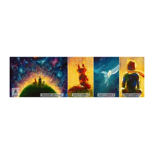 Campione Di Fotomurale Standard Eco - Amore e amicizia: l'intero mondo - Per bambini, Amicizia, Astrazione - 100x30 cm