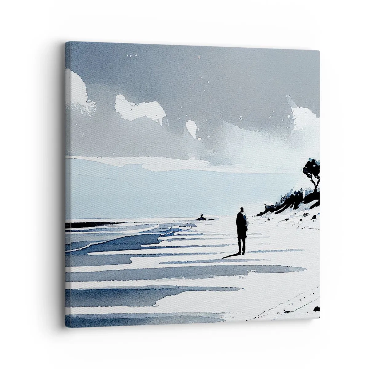 Quadro su tela - Stampe su Tela - Solo con se stesso - 30x30 cm