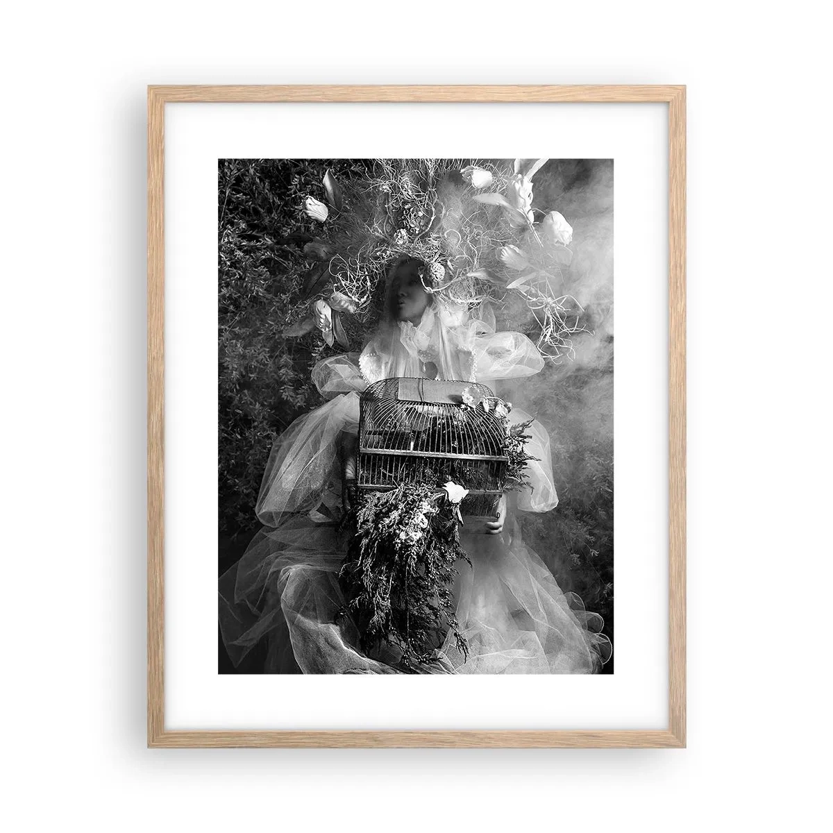 Poster in cornice rovere chiaro - Madre natura stessa - 40x50 cm