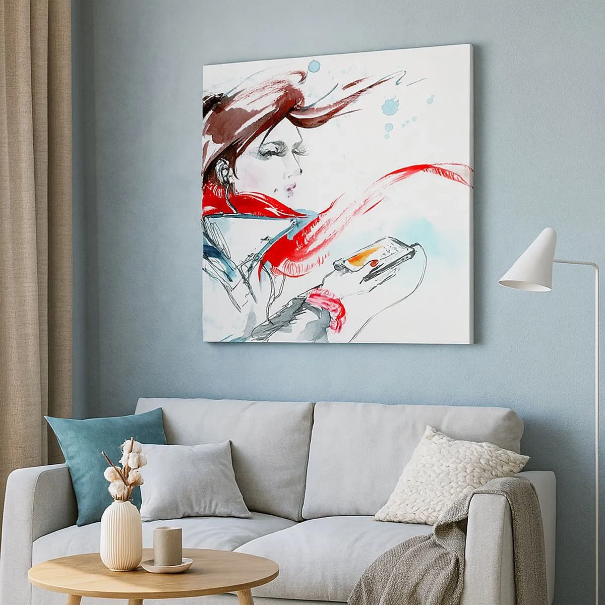 Quadro su tela - Stampe su Tela - Sentire la musica dentro - 30x30 cm