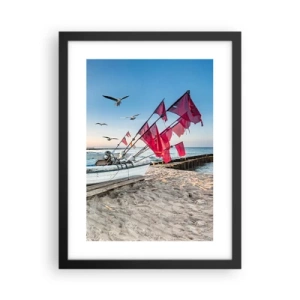 Poster in cornice nera - Meritato riposo - 30x40 cm