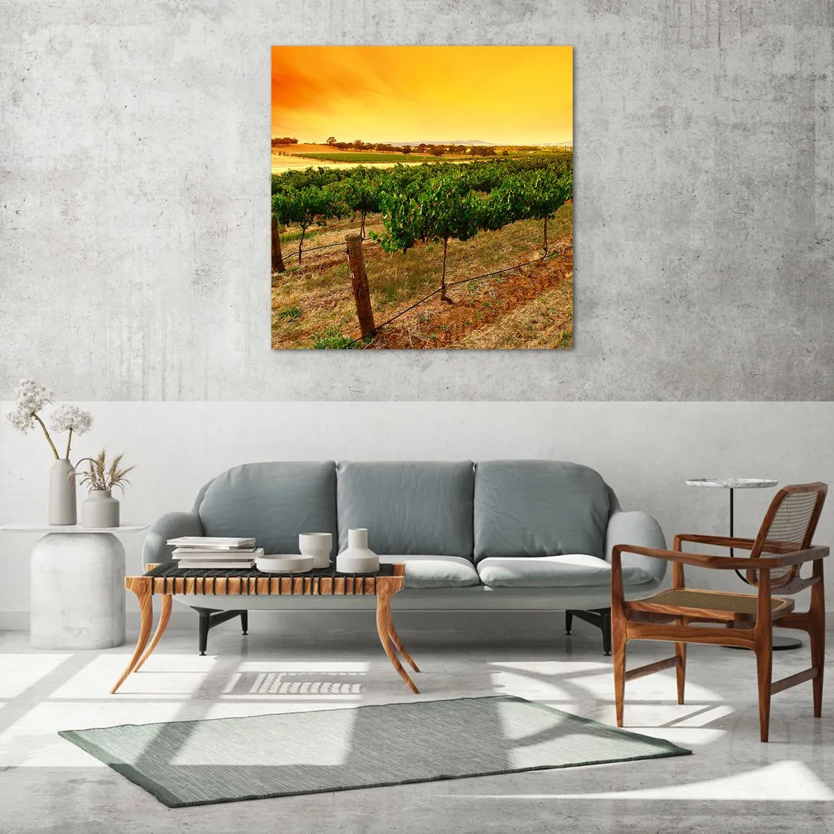 Quadro su vetro - Ubriacarsi di sole - 50x50 cm