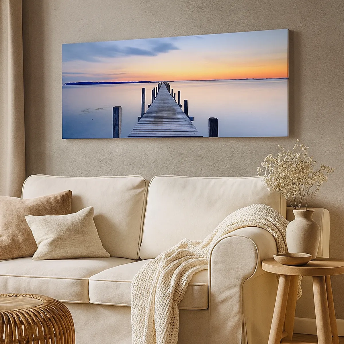 Quadro su tela - Stampe su Tela - La calma di un dolce tramonto - 30x30 cm