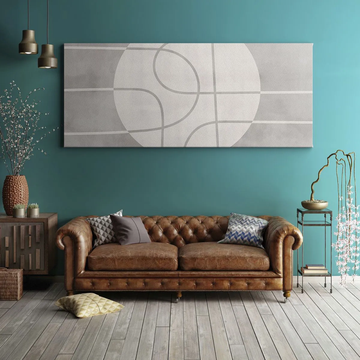 Quadro su tela - Stampe su Tela - Tondo e dritto - 100x40 cm