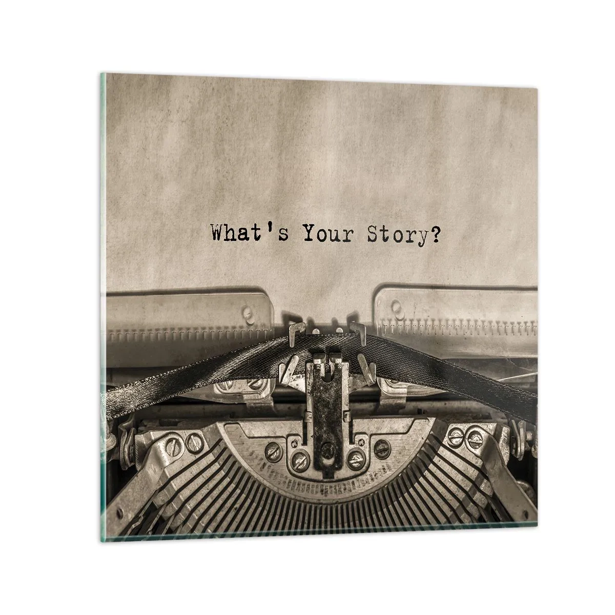 Quadro su vetro - Rispondimi - 60x60 cm