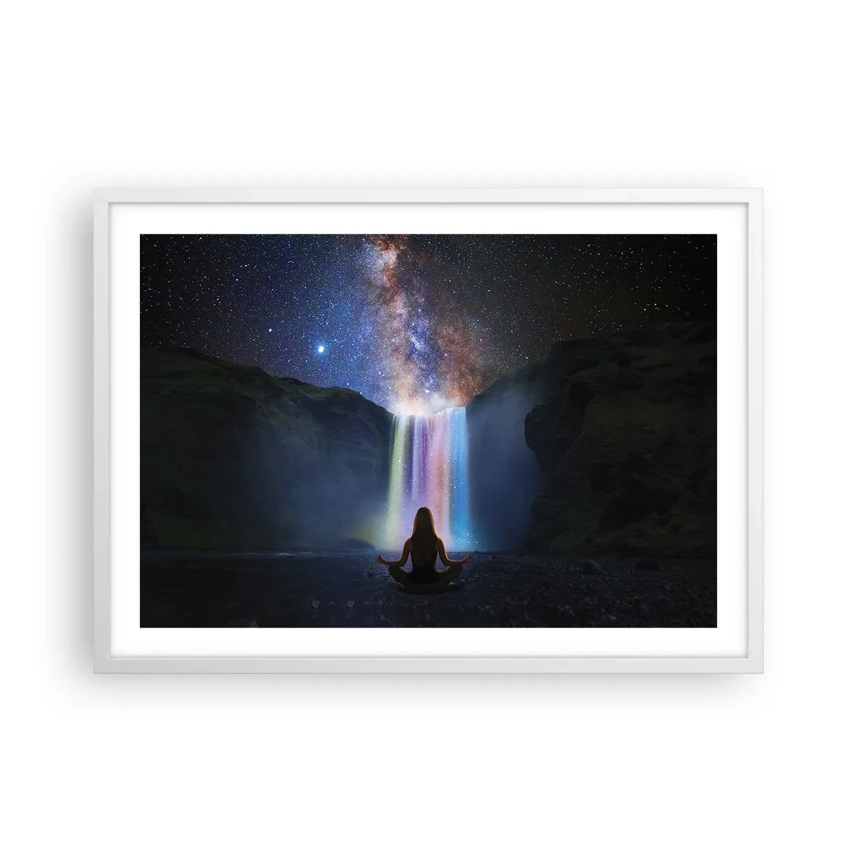 Poster in cornice bianca - Armonia assoluta - 70x50 cm