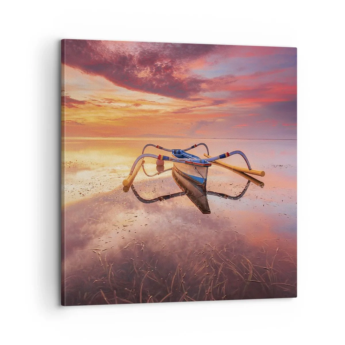 Quadro su tela - Stampe su Tela - La pace della sera tropicale - 60x60 cm