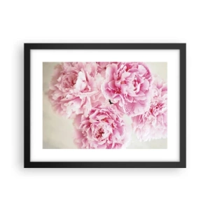 Poster in cornice nera - Nel fasto rosa - 40x30 cm