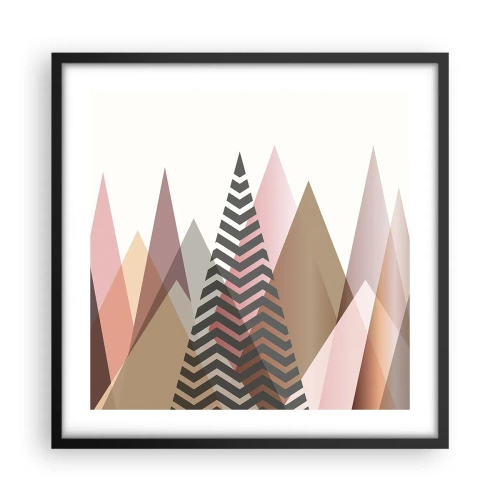 Poster in cornice nera - Vista piramidale - 50x50 cm