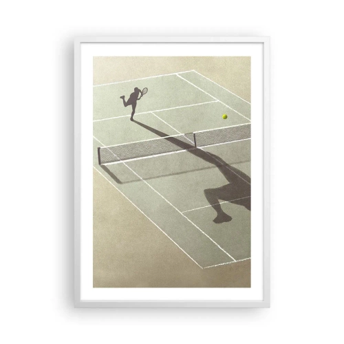 Poster in cornice bianca - Sconfiggere se stesso - 50x70 cm