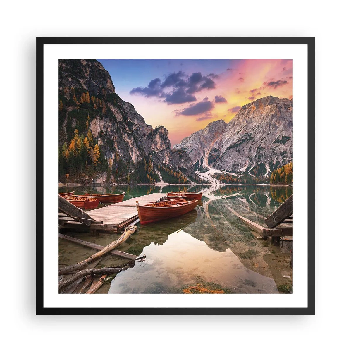 Poster in cornice nera - La promessa del giorno - 60x60 cm