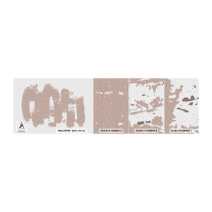 Campione di Fotomurale Adesivo Deluxe Sticker - Astrazione in un rosa mite - Astrazione, Vuoto, Minimalismo - 100x30 cm