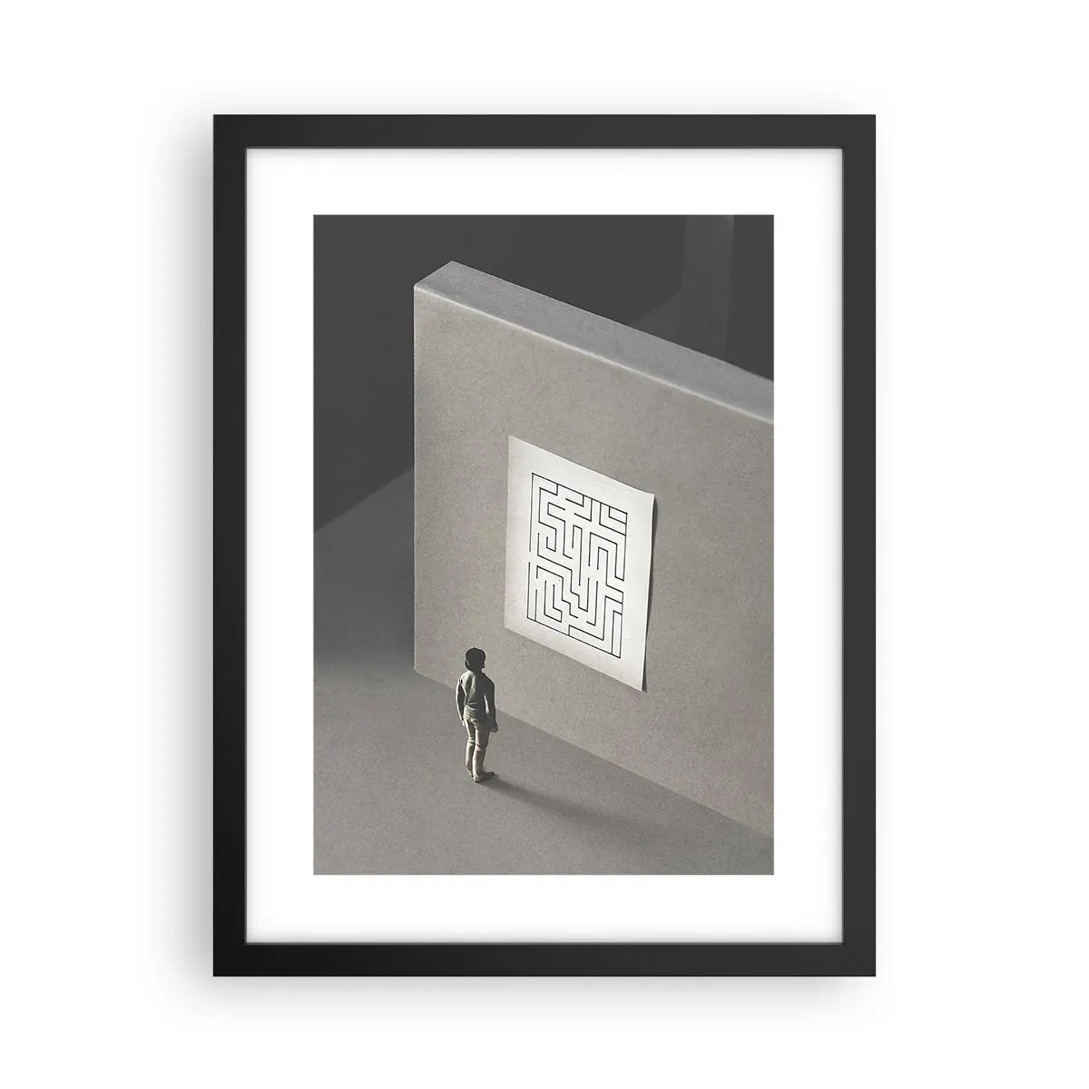 Poster in cornice nera - Ma dove mi trovo? - 30x40 cm