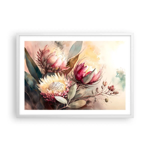 Poster in cornice bianca - Di profilo e di fronte - 70x50 cm