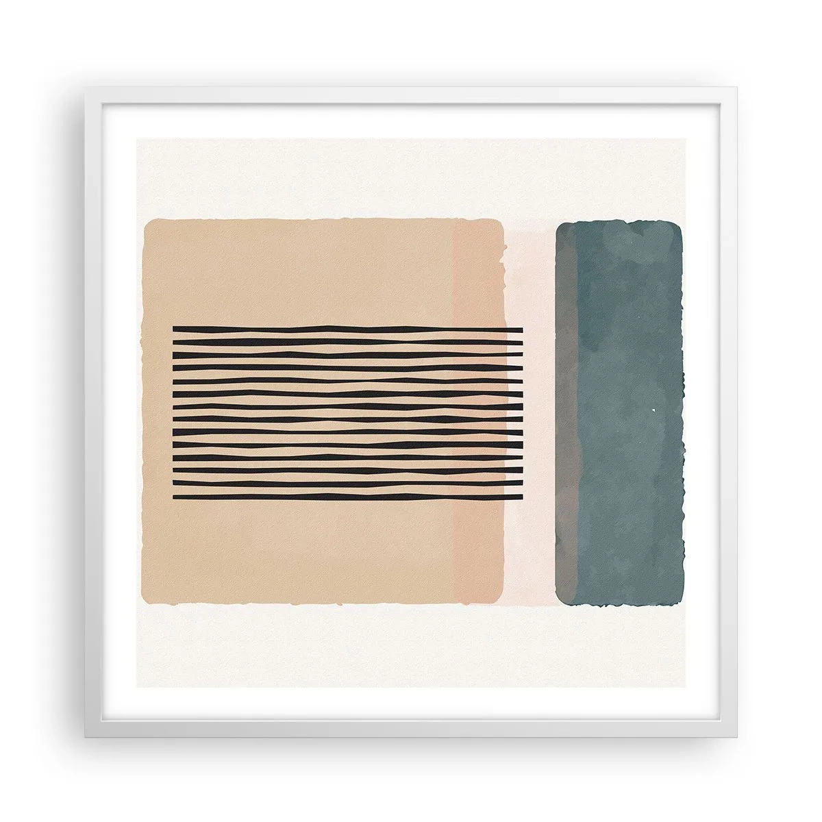 Poster in cornice bianca - Tutto a posto - 60x60 cm