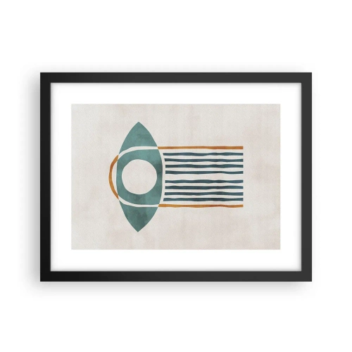 Poster in cornice nera - Segni e rituali - 40x30 cm
