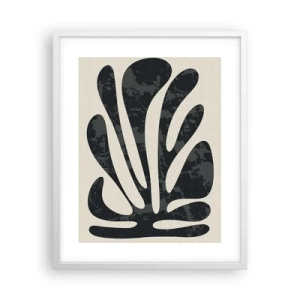 Poster in cornice bianca - Astrazione polidattila - 40x50 cm