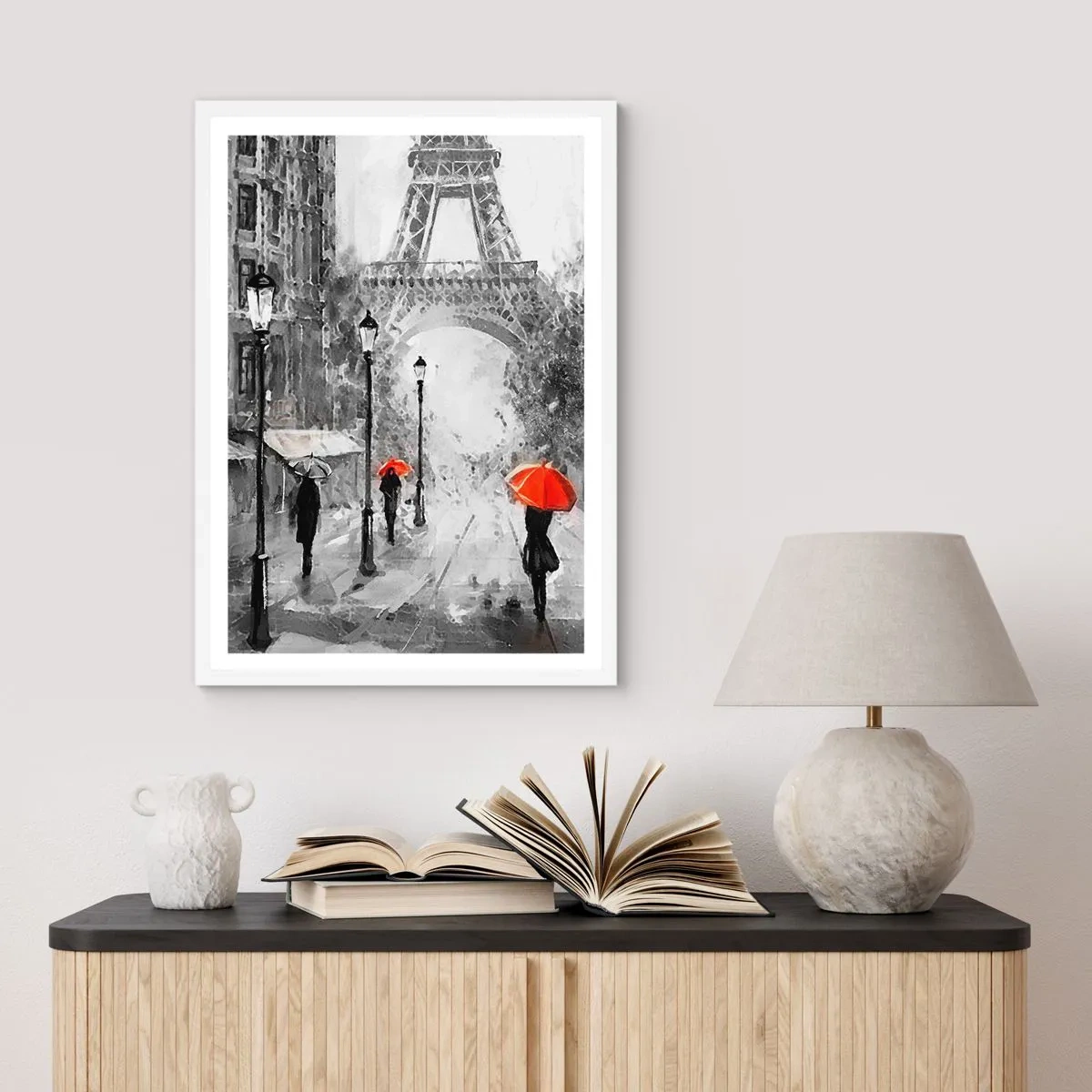 Poster in cornice bianca - Tutte le strade portano da lei - 50x70 cm